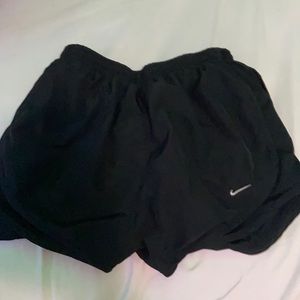 plain black nike shorts
